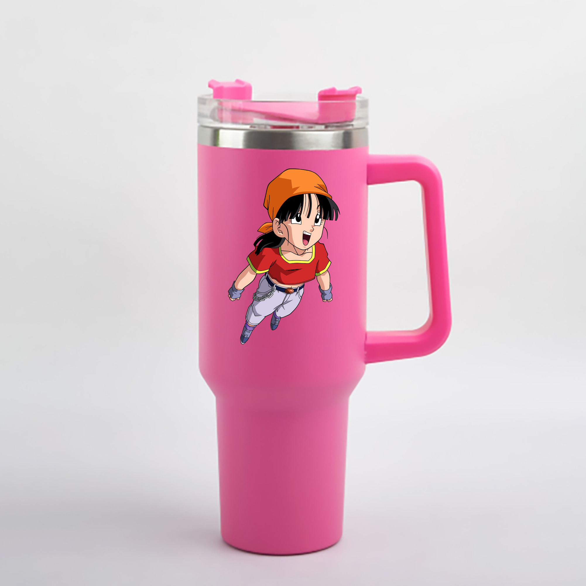 （画像用） ドラゴンボール パン DRAGON BALL Pan 1200mL車用タンブラー - クリスタルステッカー（プラスチックストロー付き）
